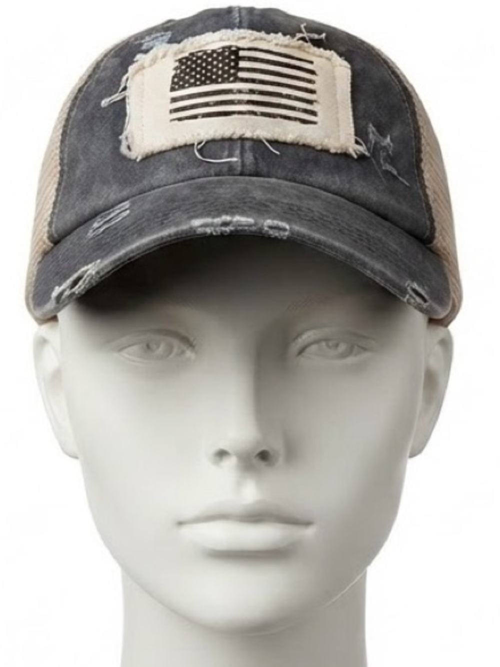 NYC Underground Flag Distressed Trucker Hat (NWT) (Size: OSFM)